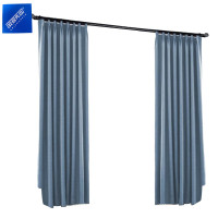 安居先森 天鹅绒麻 宽1米*高2.8米 卧室客厅宿舍遮光防晒隔热窗帘 1.00 米/个 (计价单位:个) 浅蓝色