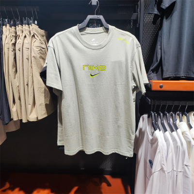 NIKE耐克短袖T恤运动休闲舒适透气针织圆领男装FZ5416-370 D