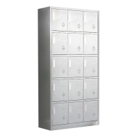 汉诺鑫威不锈钢更衣柜储物柜更衣室储物柜员工衣柜201十五门储物柜