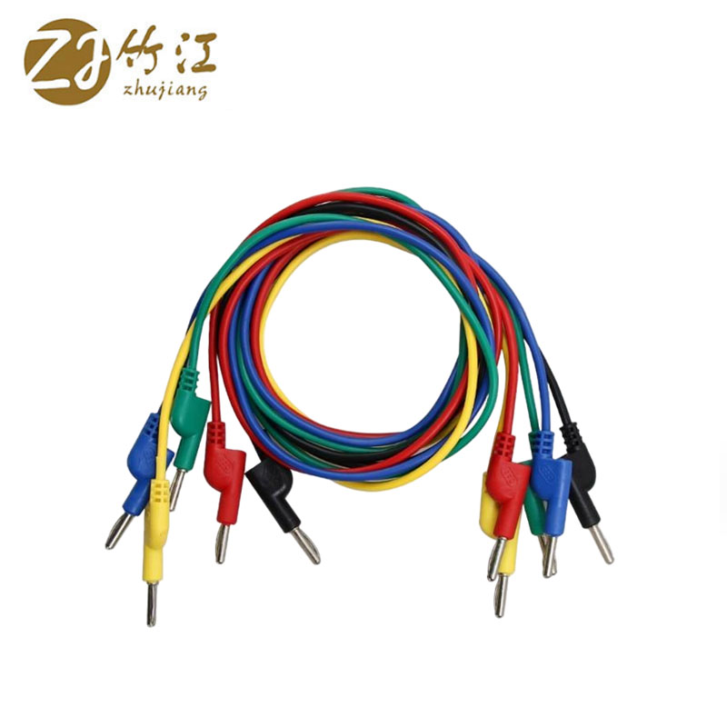 竹江 香蕉插线头连接线 4mm-0.2m-一分四 根