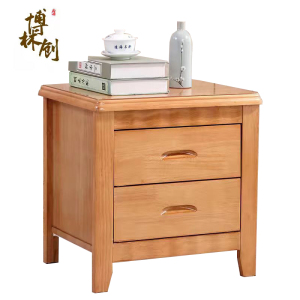 博林创实木床头柜 床头收纳柜 床边储物柜/个