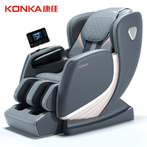 康佳(KONKA) 豪华按摩椅家用多功能电动按摩零重力+AI大屏控制 情人节礼物 KZ-AMY03 灰色
