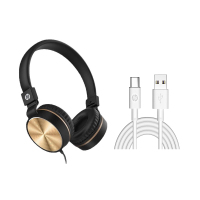 惠普 USB2.0 A to C Cable Type-c数据线DHC-TC100白色+惠普 多媒体耳机DHH-1206