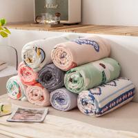 美帮汇针织棉空调被四件套夏凉被夏季可机人儿童薄被子双人春秋被芯