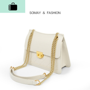 包包2020新款潮单肩斜挎包百搭腋下包夏天链条小包白色女包NEW LAKE女士单肩包