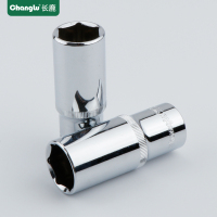 长鹿12.5mm大飞系列1/2寸大飞铬钒钢加长6角套筒头六角长套筒17mm