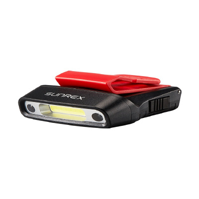 山感应夹帽头灯夜钓灯钓鱼帽檐灯超亮可充电头戴式头灯帽灯