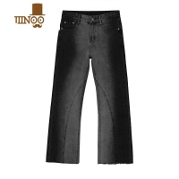 YANXUGZ37|2021四季款新品 韩版撞色扎染渐变微喇叭休闲牛仔裤