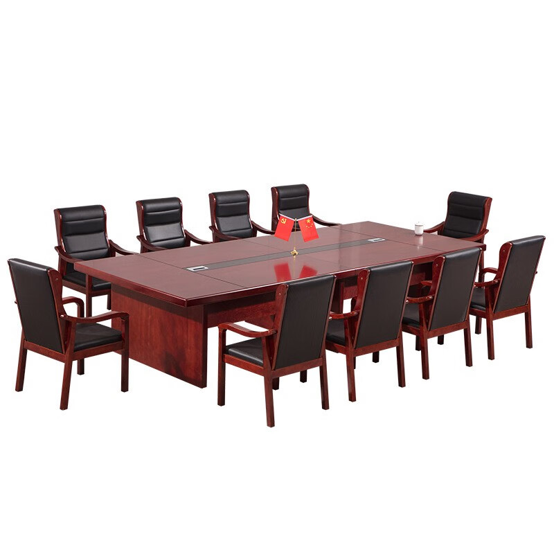 德诚和 现代型复合实木贴皮油漆会议桌2.4米长 2400*1200*750mmH 张