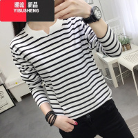 YIBUSHENG2024早春秋新款薄款长袖T恤女装上衣胖MM遮肚内搭体恤打底衫