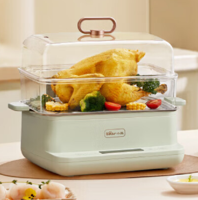 小熊(Bear) 电煮锅多功能锅 9L大容量双层电蒸锅DZG-C90G3