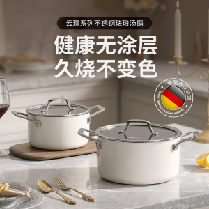 德世朗 DP908-C24WH云璟系列珐琅汤锅(24cm)