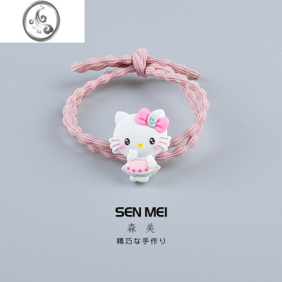 JiMi可爱kitty猫发圈网红ins少女头绳甜美发饰扎头发绳橡皮筋女生皮套