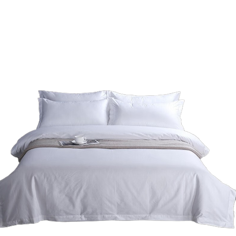 煊煜宾馆酒店全棉纯棉床单旅馆公寓招待所纯白色床单 60*40S贡缎床单 规格160*255cm 条