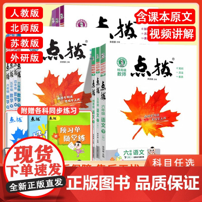 2025春 点拨一二年级三年级四年级五年级六年级下册上册小学语文数学英语全套人教版北师大版七彩课堂笔记同步训练教材点播荣