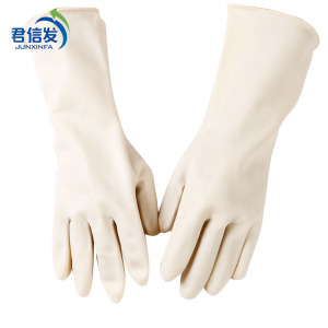 君信发-耐酸手套-乳胶耐酸型36cm-付