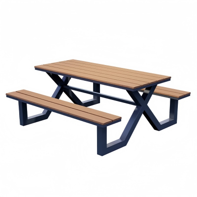 悦兴诚连体桌椅160*60*75cm套