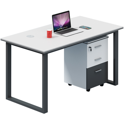 慧采云 办公家具职员桌办公桌简约钢架工位桌写字台员工单人位电脑桌