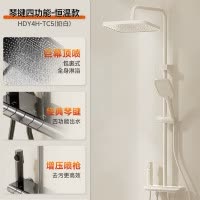 惠达(HUIDA)-TC5家用淋浴套件花洒全铜浴室化妆室冷热增压淋浴器卫浴