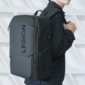 联想(Lenovo) 拯救者多功能双肩包P4 浅灰 21L超大容量 180°全开设计 商务差旅时尚大容量背包书包双肩包