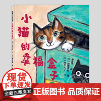 小猫的幸福盒子(正版硬壳精装)竹下文子,宠物主题儿童绘本1-2-3三-4-5到6岁幼儿园大中小班宝宝孩子早教阅读睡前启蒙