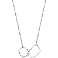 925纯银圆圈项链女ins嘻哈冷淡风锁骨链轻奢小众设计感气质送女朋友老婆情人节七夕生日礼物