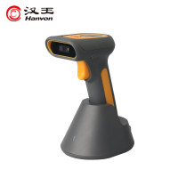 汉王(Hanvon)HW-821W扫描枪 无线蓝牙一维二维码通用 工业级扫码枪零售快递仓储物流 带充电底座