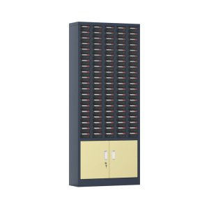 臻远 ZYLJG-W95零件柜抽屉式工具柜电子元件柜螺丝柜物料柜100抽透明无门加工具柜小号