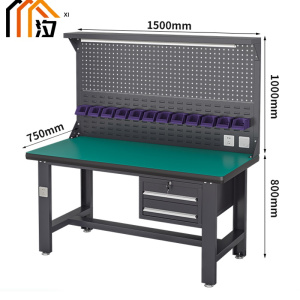 汐防静电钳工工作台 钳工桌150cm张