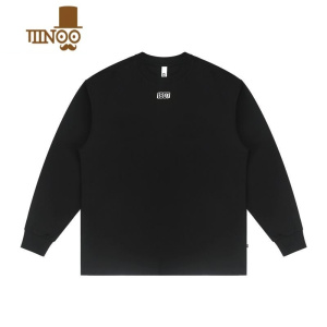 YANXU1807秋季新款白t潮流白色宽松休闲情侣内搭长袖男士T恤打底衫