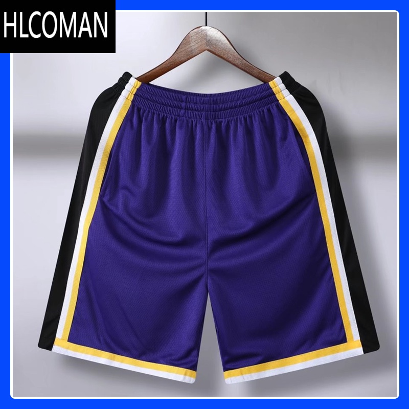 HLCOMAN篮球裤男美式宽松过膝五分沙滩速干跑步健身训练中裤运动短裤女夏