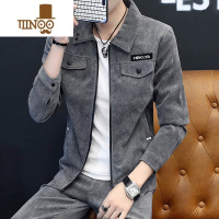 YANXU三件套男士套装一套卫衣服潮流搭配痞帅气修身上衣青年外套