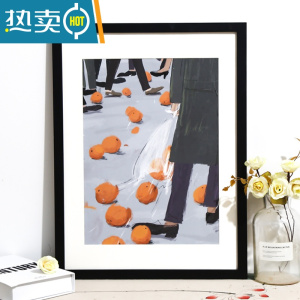 敬平A1 A2 2K4开16K 11 24 30 32 36寸素描水彩海报相框挂墙画框装裱 黑色 小18寸[30.3*4