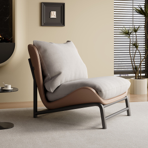 青木川 意式轻奢简约现代单人沙发椅可躺懒人客厅2024新款阳台书房办公沙发宿舍卧室小户型网红休闲椅子