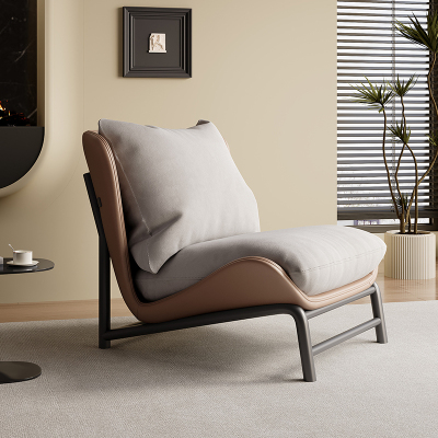 青木川 意式轻奢简约现代单人沙发椅可躺懒人客厅2024新款阳台书房办公沙发宿舍卧室小户型网红休闲椅子