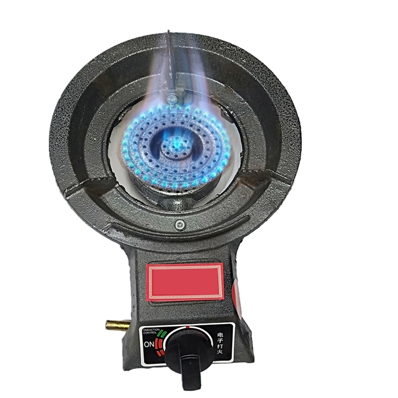 单个商用铸铁燃气煤气液化气天然气沼气台式单灶_小家用天然气直径24