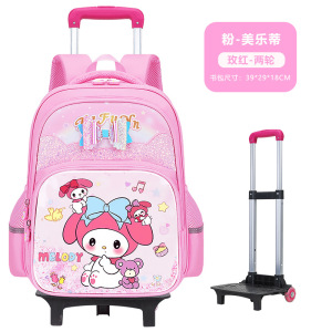 25新款小学生拉杆书包女孩儿童包减负大容量1-2-3-6年级双肩背包