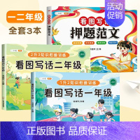 [升学衔接]押题范文+看图写话衔接训练 小学一年级 [正版]看图写话押题范文大全一年级二年级上下册专项训练 小学生幼小衔
