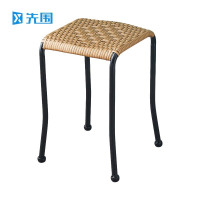 先围 藤编凳子 金色坐高45cm 个
