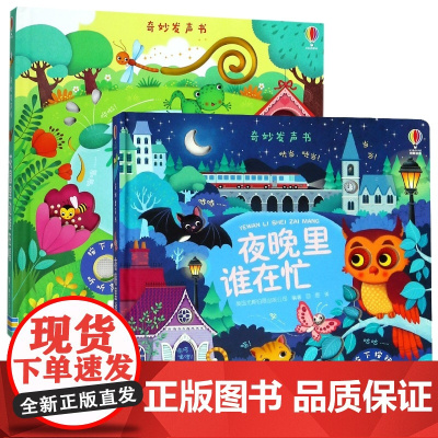 夜晚里谁在忙+花园里边谁在唱 奇妙发声书 共2册