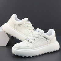 年春季新款男生头层牛皮板鞋男款潮鞋真皮欧洲站小众休闲鞋男