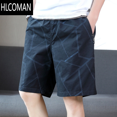 HLCOMAN夏季工装拉链口袋短裤男士薄款宽松5分中裤子潮流休闲五分裤