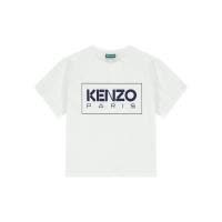 高田贤三(Kenzo)女孩运动卫衣圆领棉质短袖T恤胸前徽标时尚百搭童