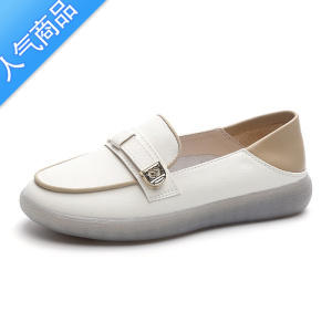 SUNTEK乐福鞋女2023新款春夏牛筋软底孕妇懒人鞋一脚蹬休闲平底单鞋