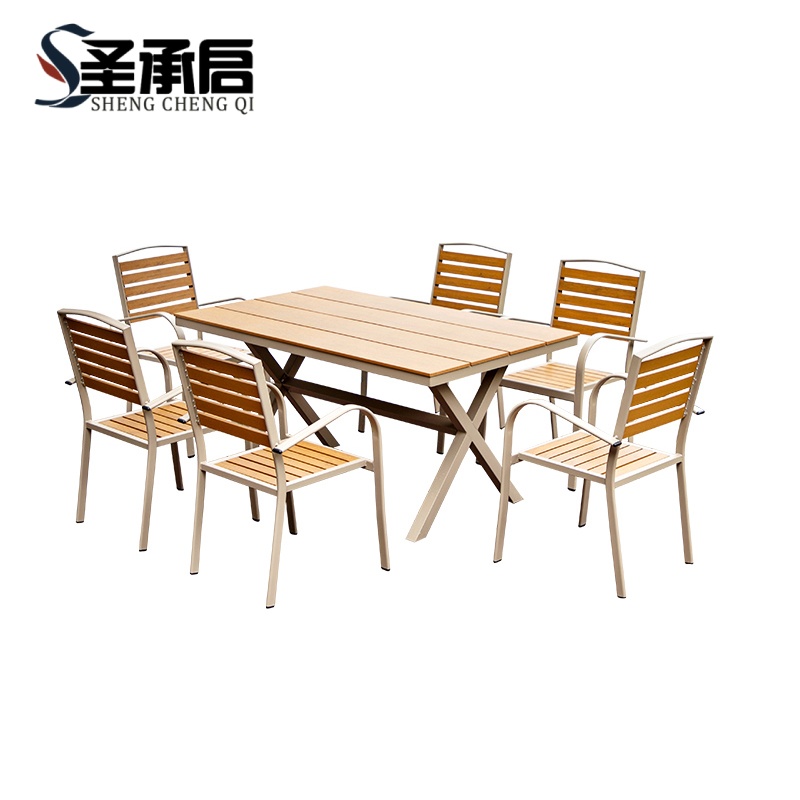 圣承启 休闲桌椅 1.8m+六椅 套