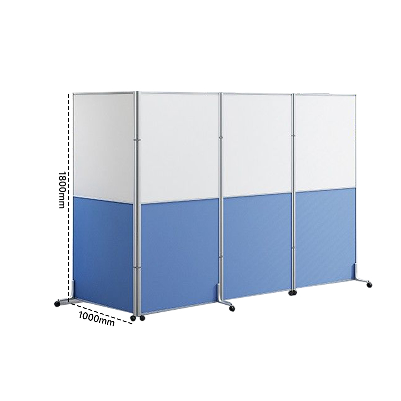 苏宁 质凡 办公室移动屏风折叠推拉隔断墙(全板式)/ZF-GD010/1.0米宽*1.8米高
