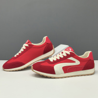 真皮板鞋男款潮流百搭鞋子欧洲站男鞋拼色男生潮鞋春夏透气休闲鞋