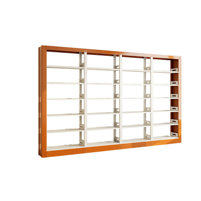 臻远ZY4072624 钢制书架黄色资料架 单面6层一列四组 3700*300*2000mm