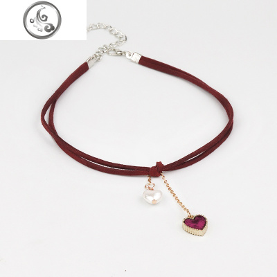 心跳choker短款锁骨链颈链女网红项圈个性百搭少女心项链脖子饰品 JiMi