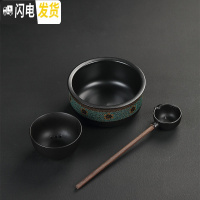 三维工匠陶瓷电陶炉煮茶器套装 养生黑茶蒸汽泡茶壶温茶碗日式干泡碗茶具 知足煮茶器-三件套